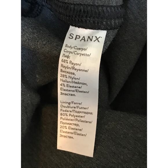 SPANX Gray Ponte Knit Leggings M Slimming Stretch - Picture 8 of 10